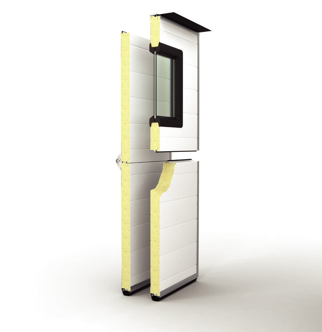 Insulated door panel cross-section
